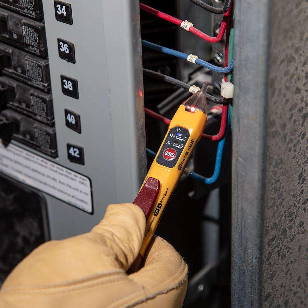 Klein Tools NCVT-2P Dual Range Non-Contact Voltage Tester 12 - 1000V AC - Edmondson Supply