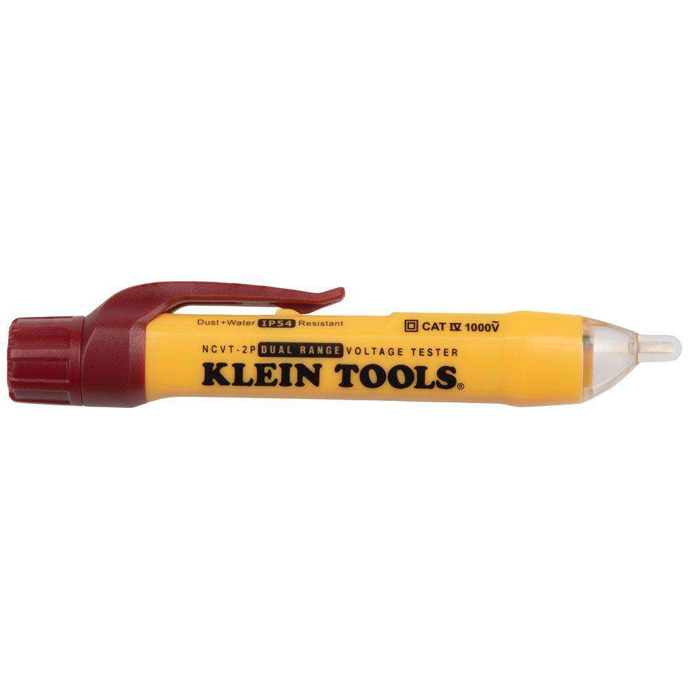 Klein Tools NCVT-2P Dual Range Non-Contact Voltage Tester 12 - 1000V AC - Edmondson Supply