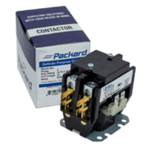 Packard C225B Contactor 2 Pole 25 Amps 120 Coil Voltage - Edmondson Supply