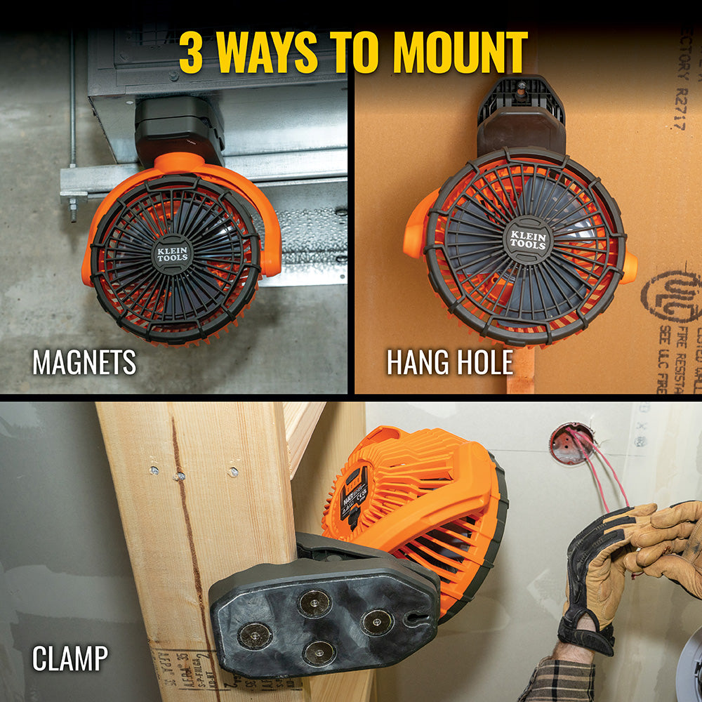 Klein Tools PJSFM2 Rechargeable Clamping Fan - Edmondson Supply