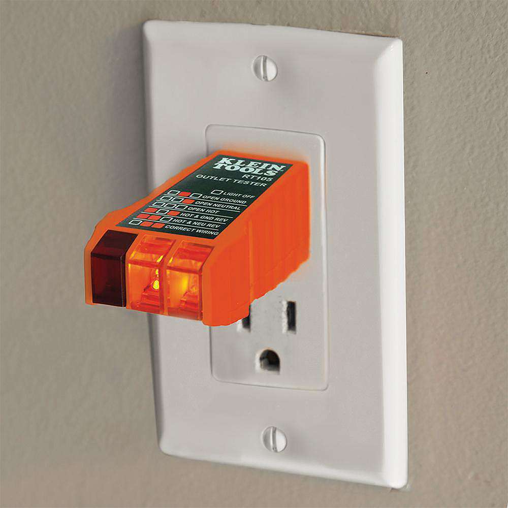 Klein Tools NCVT-2PKIT Dual Range Non-Contact Voltage Tester with Receptacle Tester - Edmondson Supply