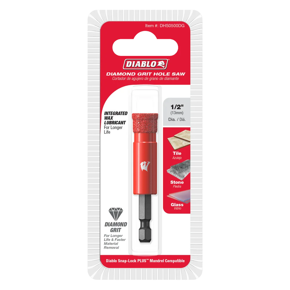 Diablo Tools DHS0500DG 1/2 in. Diamond Grit Hole Saws - Edmondson Supply