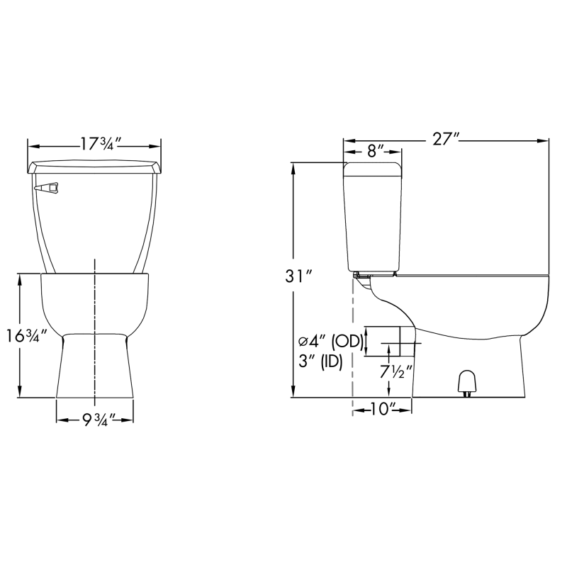 Saniflo Saniplus Elongated Bowl Toilet/Macerating Pump Combo - Edmondson Supply