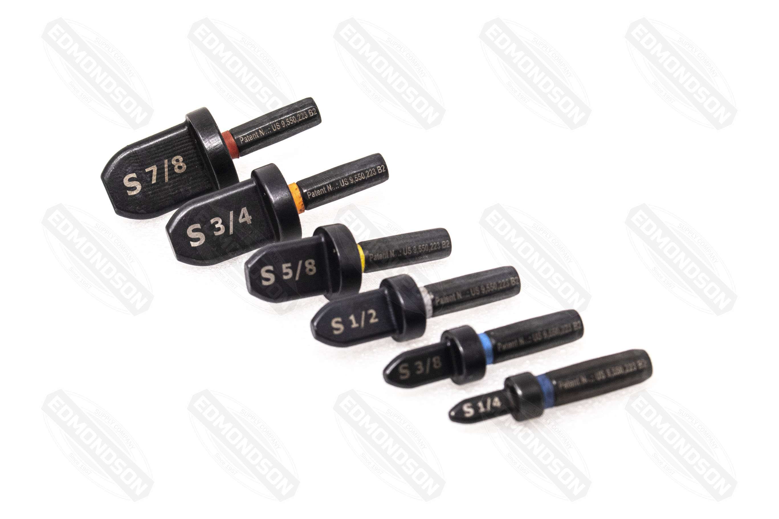 SPIN Tools S6000 Swaging Drill Bit Set, 1/4", 3/8", 1/2", 5/8", 3/4" & 7/8" - Edmondson Supply