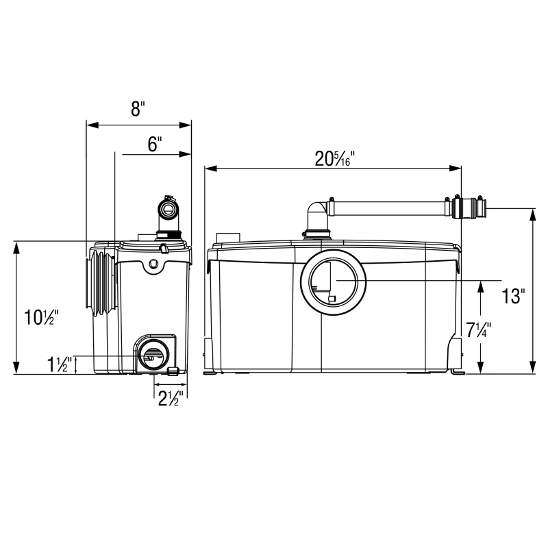 Saniflo 013 Sanibest Pro Grinder Pump - Edmondson Supply