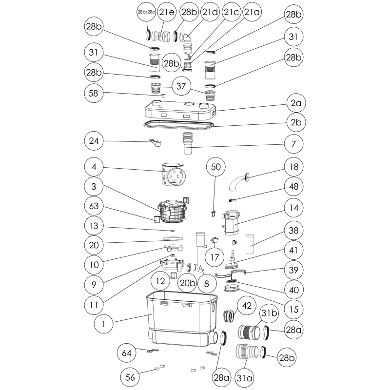 Saniflo 008 Sanivite Drain Pump - Edmondson Supply