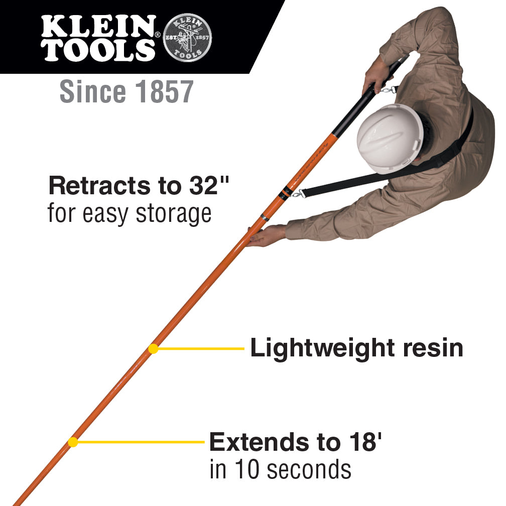 Klein Tools SRS56036 WireSpanner Plus™ Telescopic Pole - Edmondson Supply