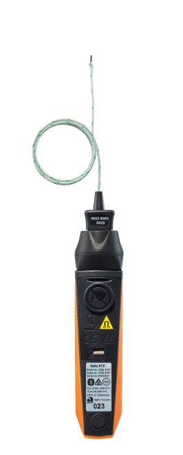 Testo 0563 4915 01 - 915i - Wireless Thermometer w/Flexible Temperature Probe (TC type K) & Smartphone Operation - Edmondson Supply