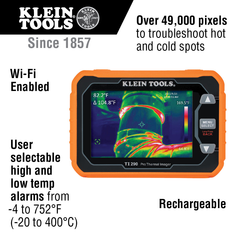 Klein Tools TI290 Rechargeable Pro Thermal Imager - Edmondson Supply