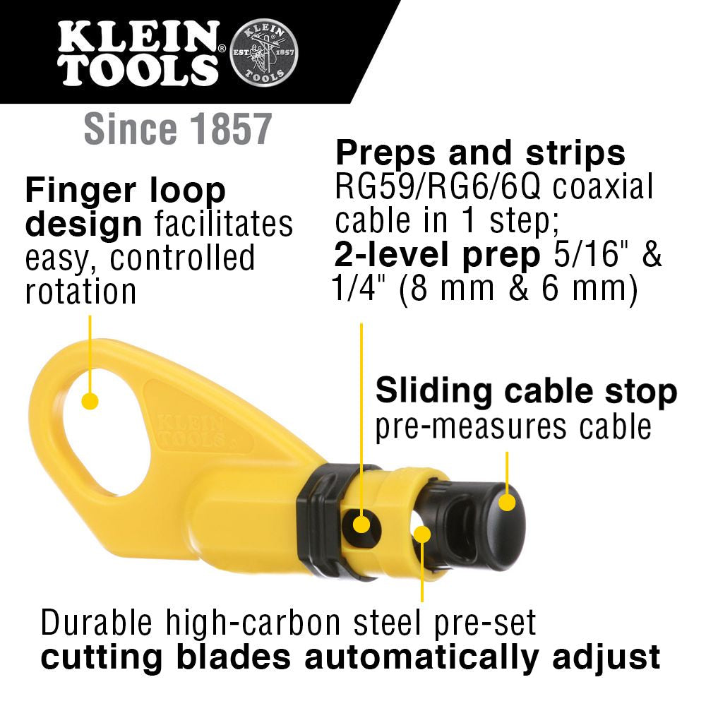 Klein Tools VDV026-211 Coax Cable Installation Kit with Zipper Pouch - Edmondson Supply