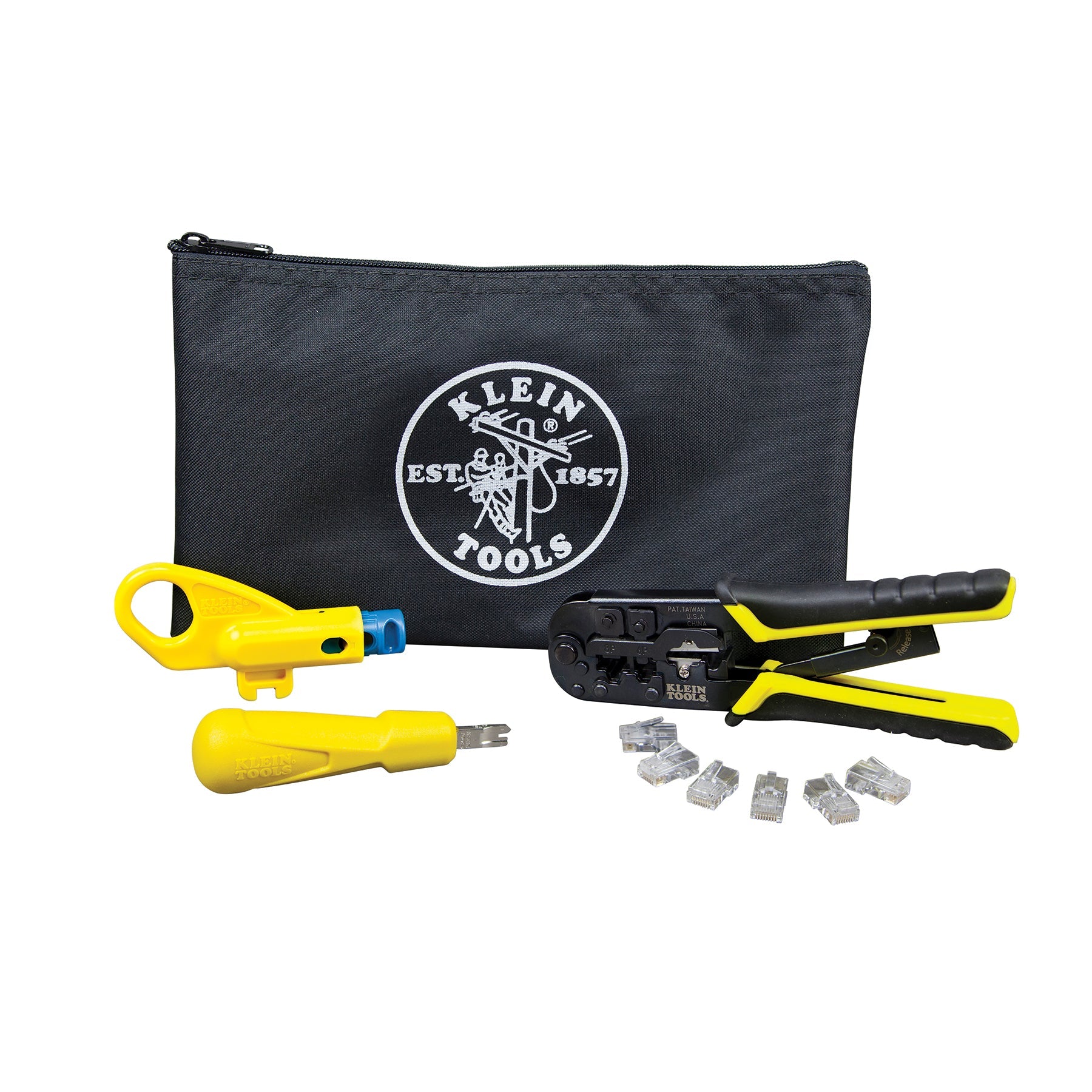 Klein Tools VDV026-212 Twisted Pair Installation Kit with Zipper Pouch - Edmondson Supply