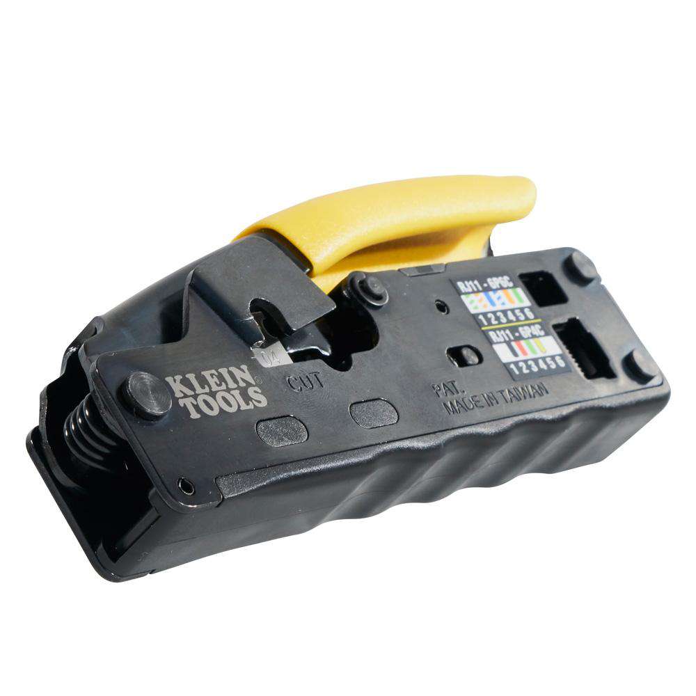 Klein Tools VDV226-107 Ratcheting Data Cable Crimper / Stripper / Cutter, Compact - Edmondson Supply