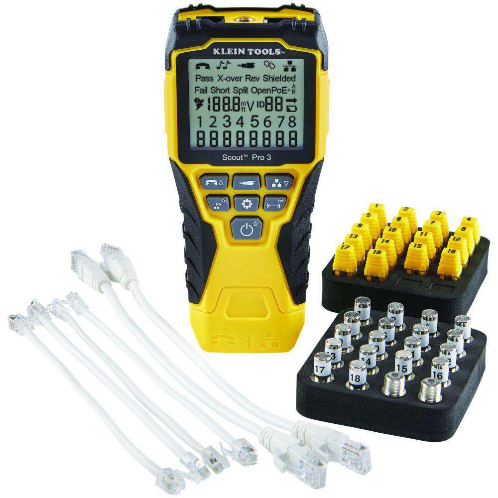 Klein Tools VDV501-852 Scout® Pro 3 Tester with Locator Remote Kit - Edmondson Supply