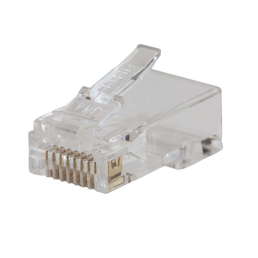 Klein Tools VDV826-702 Pass-Thru™ Modular Data Plug, CAT5E, 50-Pack - Edmondson Supply