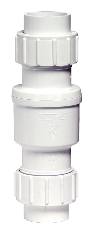 Boshart 17SCTU-15 1-1/2" PVC Swing Check Valve, Slip Union - Edmondson Supply