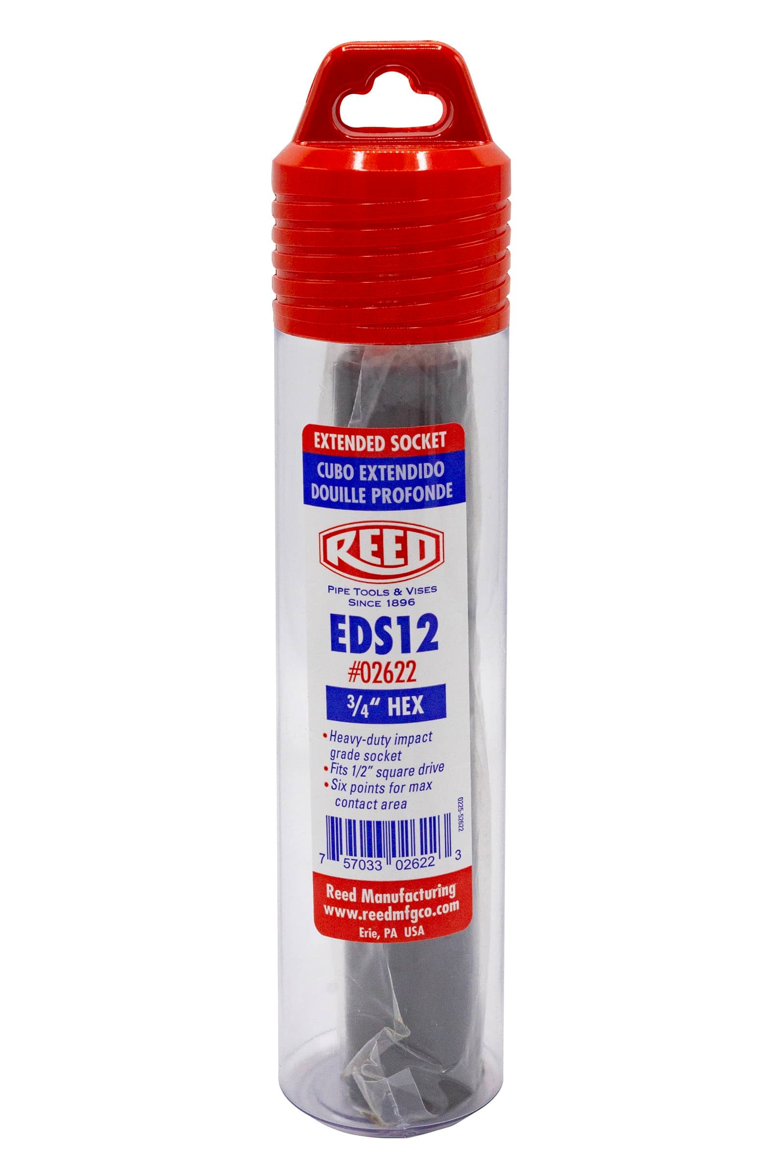 Reed Mfg EDS12 Extended Length Impact Socket, 3/4" - Edmondson Supply