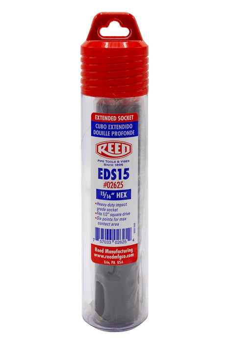 Reed Mfg EDS15 Extended Length Impact Socket, 15/16" - Edmondson Supply