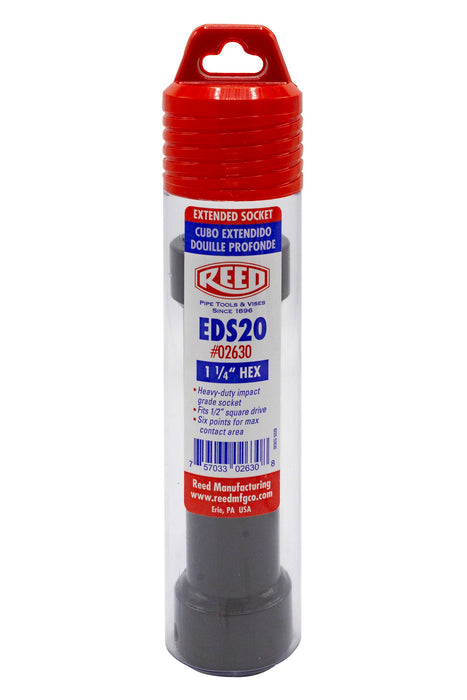 Reed Mfg EDS20 Extended Length Impact Socket, 1-1/4" - Edmondson Supply
