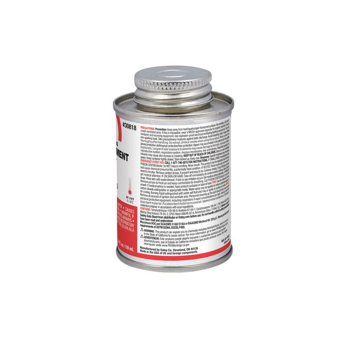 Oatey® 30818 All-Purpose ABS, PVC and CPVC Clear Cement, 4 oz. - Edmondson Supply