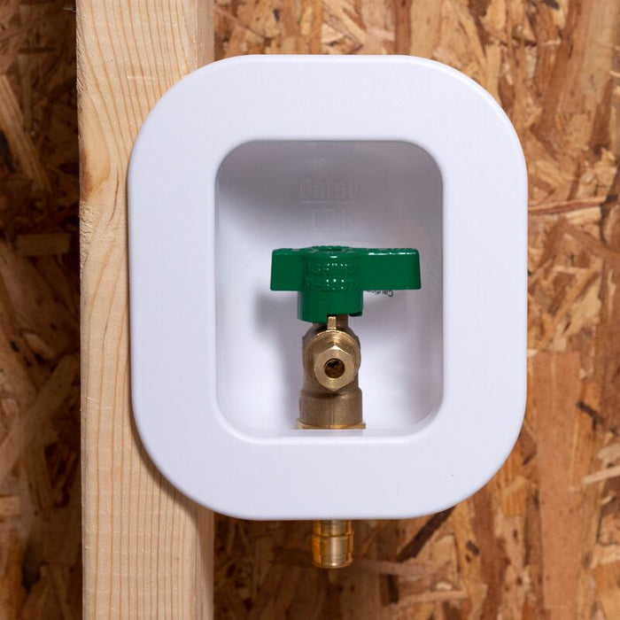 Oatey® 39132 12K, 1/4 Turn, F1960, Low Lead, Ice Maker Outlet Box - Edmondson Supply