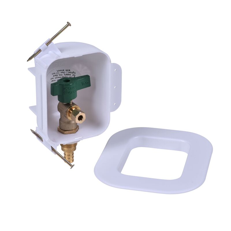 Oatey® 39136 12K, 1/4 Turn, F1807, Low Lead, Icemaker Outlet Box - Edmondson Supply