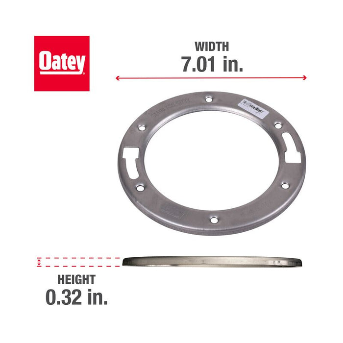 Oatey® 42778 Level Fit™ Closet Flange With Stainless Steel Replacement Ring - Edmondson Supply