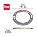 Oatey® 42778 Level Fit™ Closet Flange With Stainless Steel Replacement Ring - Edmondson Supply