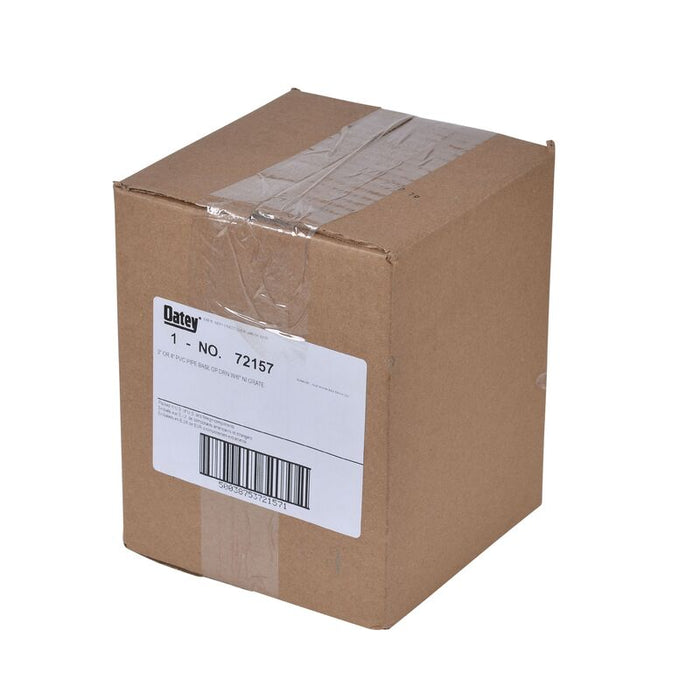 Oatey® 72157 3" or 4" PVC General Purpose Drain w/ 6" NI Grate - Edmondson Supply