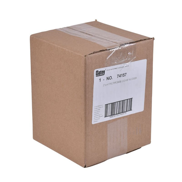 Oatey® 74157 3" or 4" PVC General Purpose Cleanout w/ 6" NI Cover - Edmondson Supply