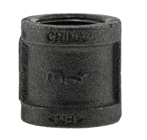 Boshart 2-BLC-07 3/4" Black Malleable Iron Coupling, Class 150 - Edmondson Supply