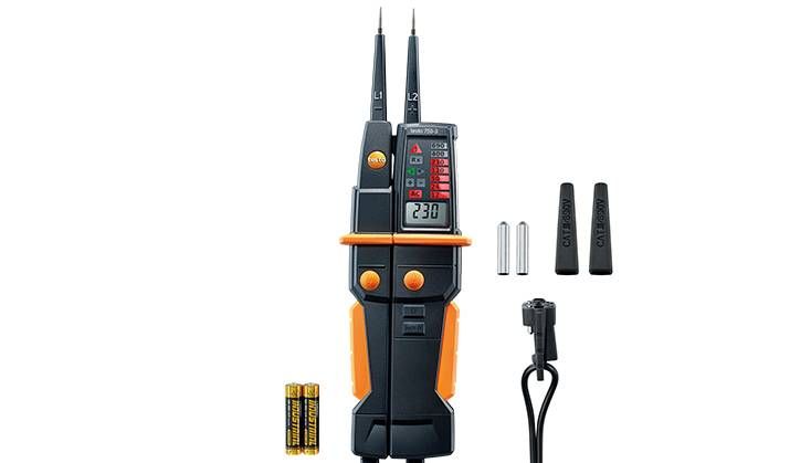 Testo 0590 7503 750-3 - Digital Voltage Tester with GFCI Test - Edmondson Supply