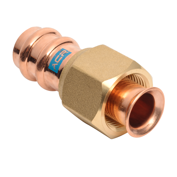 Mueller Streamline® ACR Copper Press Flare Adapter (Press x SAE Flare) - Edmondson Supply