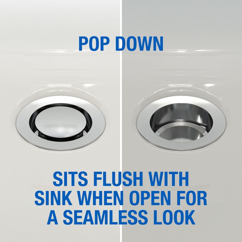 Dearborn 1000000449 Universal Pop Down® Sink Drain - Polished Chrome - Edmondson Supply