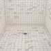 Oatey® 42264 2 in. PVC Square Low Profile Drain and Polished Stainless Steel Snap-In Strainer with Ring - Edmondson Supply