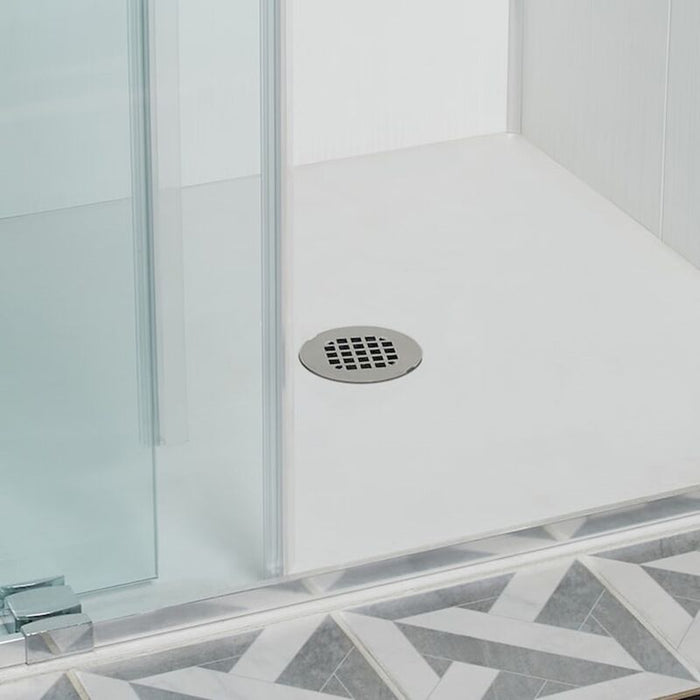 Oatey® 42045 2 in. PVC Solvent Weld Shower Drain with Snap-In Stainless Steel Strainer - Edmondson Supply