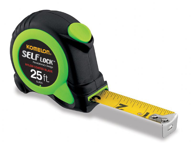 Komelon SL2825 Self-Lock Tape Measure 25 ft. x 1 in. - Edmondson Supply