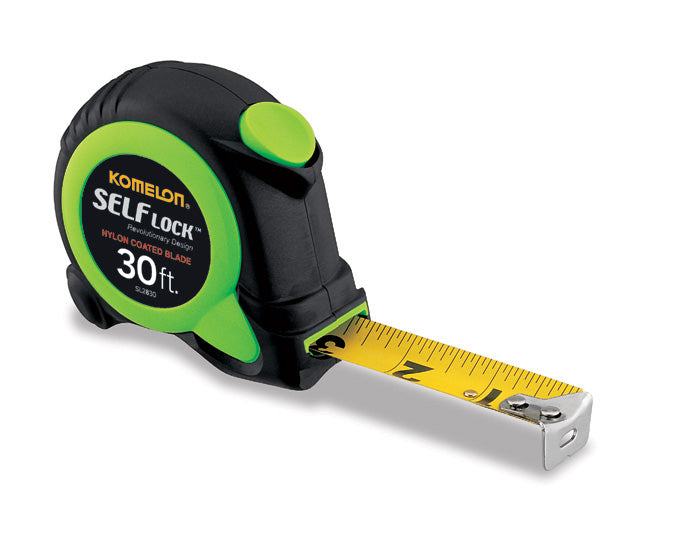 Komelon SL2830 Self-Lock Tape Measure 30 ft. x 1 in. - Edmondson Supply