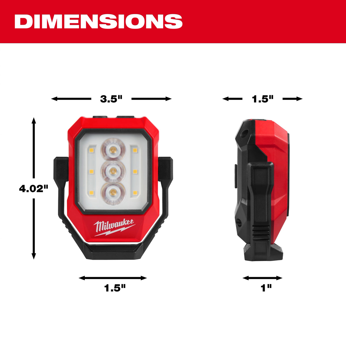 Milwaukee 2015R Rechargeable Pivoting Task Light w/ Spot Mode - Edmondson Supply