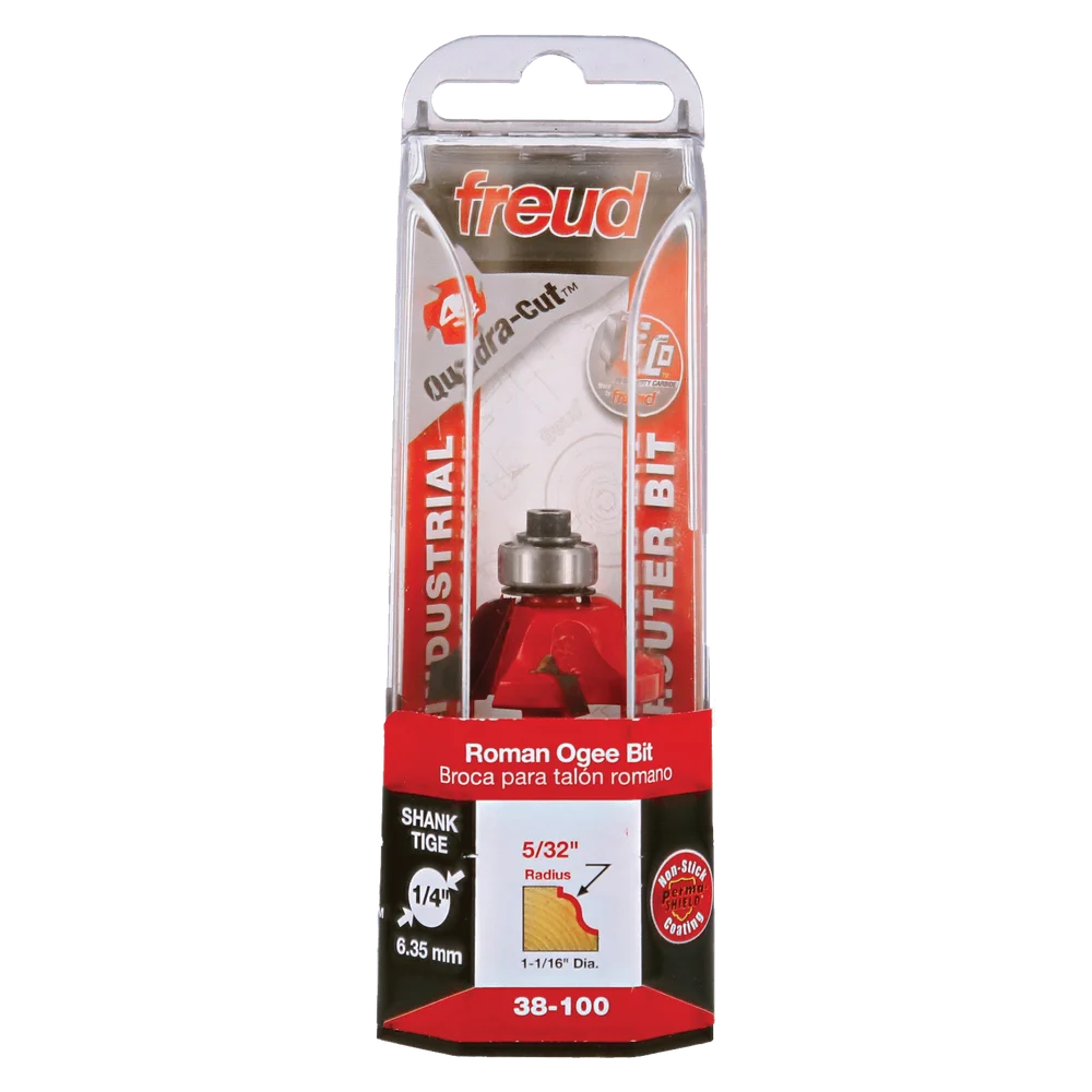 Freud 38-100 1-1/16" Roman Ogee Bit (Shank Dia. 1/4") - Edmondson Supply