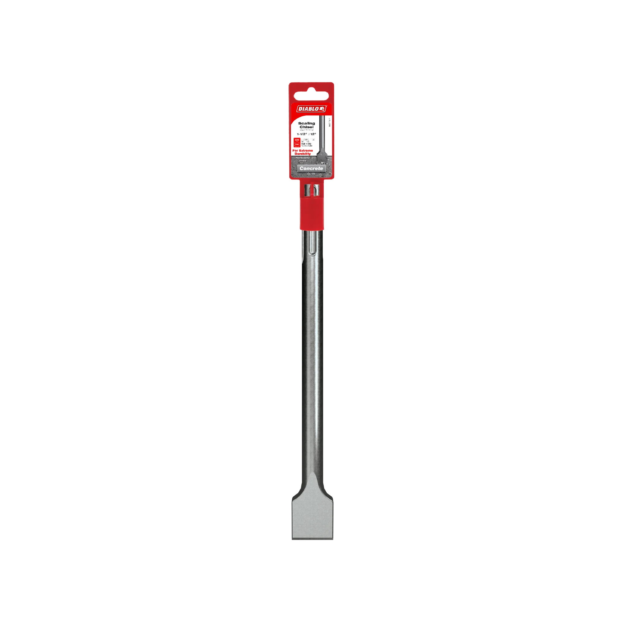 Diablo Tools DMAMXCH1120 1-1/2'' x 12" SDS-Max Scaling Chisel - Edmondson Supply
