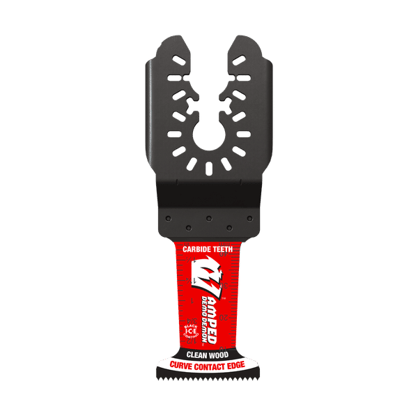 Diablo Tools DOU125JCW10 1-1/4”(w) x 1-3/4”(d) AMPED™ Demo Demon™ Universal Fit Carbide Teeth Oscillating Blade for Clean Wood (10-pk) - Edmondson Supply