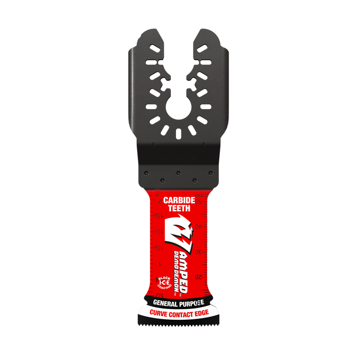 Diablo Tools DOU125LCGP 1-1/4"(w) x 2-1/8"(d) AMPED™ Demo Demon™ Universal Fit Carbide Teeth Oscillating Blade for General Purpose Cuts - Edmondson Supply