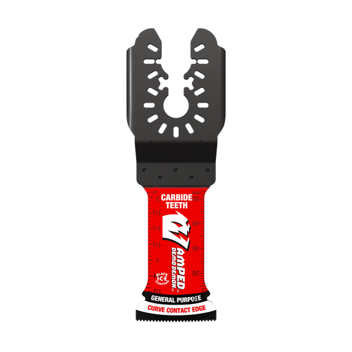 Diablo Tools DOU125LCGP3 1-1/4"(w) x 2-1/8"(d) AMPED™ Demo Demon™ Universal Fit Carbide Teeth Oscillating Blade for General Purpose Cuts (3-pk) - Edmondson Supply