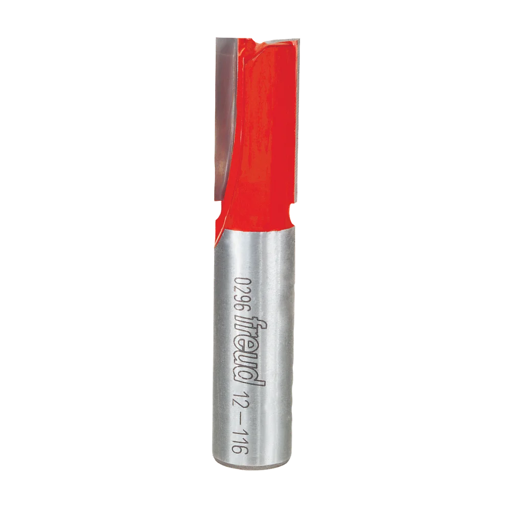 Freud 12-116 1/2" Double Flute Straight Bit (Carbide Height 1") - Edmondson Supply