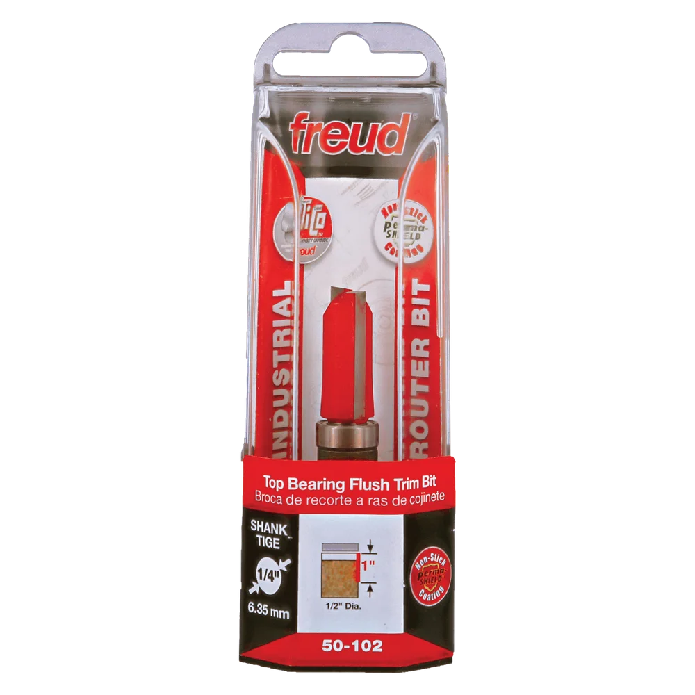 Freud 50-102 1/2" Top Bearing Flush Trim Bit - Edmondson Supply