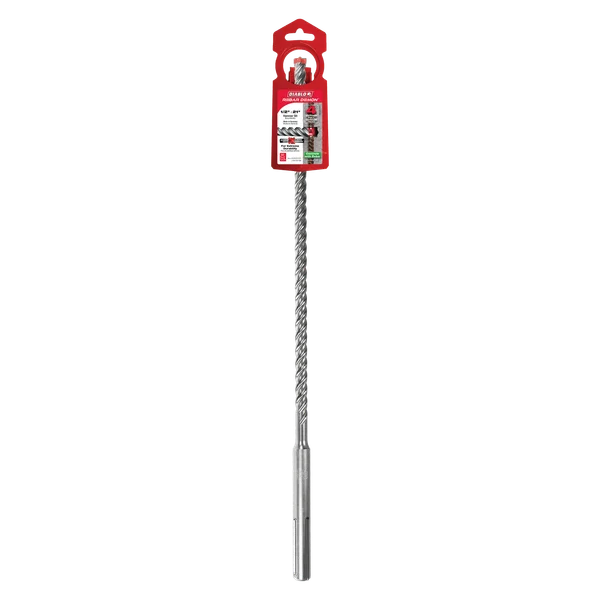 Diablo Tools DMAMX1030 1/2" x 16" x 21" Rebar Demon™ SDS-Max 4-Cutter Full Carbide Head Hammer Drill Bit - Edmondson Supply