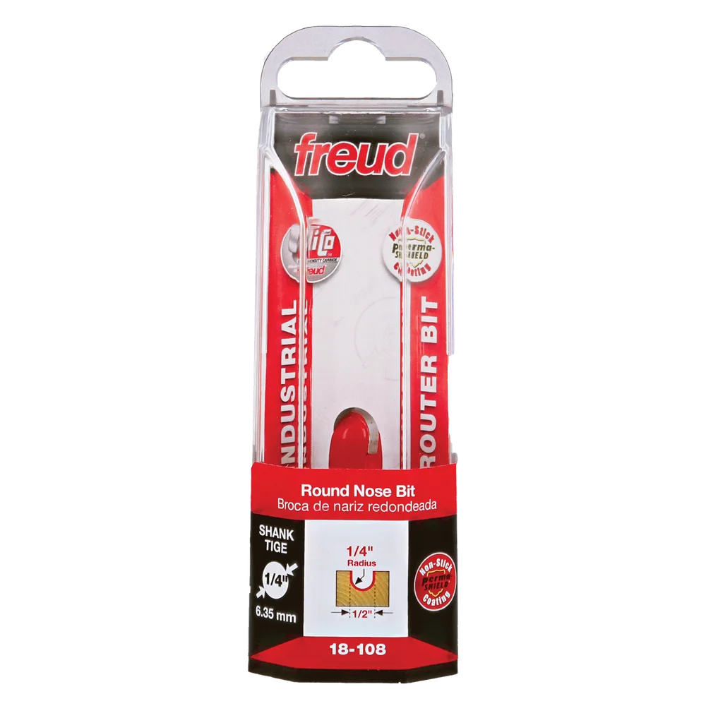 Freud 18-108 1/4" Radius Round Nose Bit - Edmondson Supply