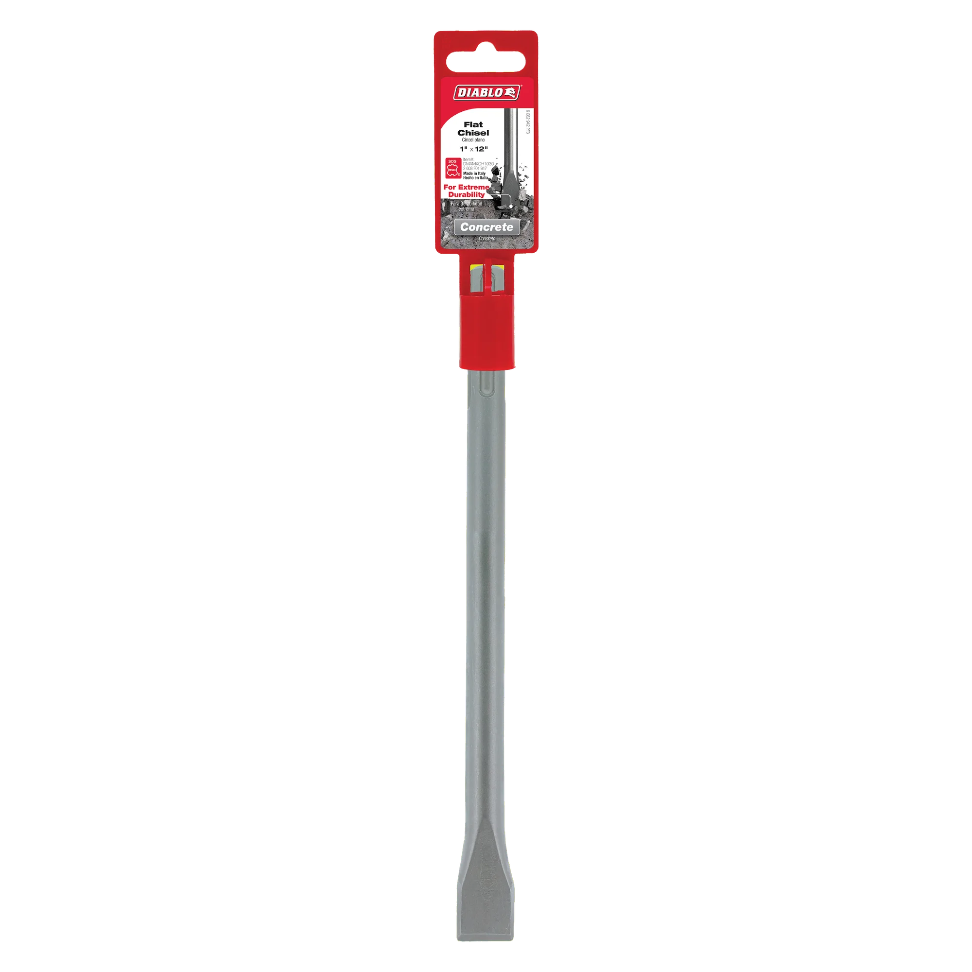 Diablo Tools DMAMXCH1030 1" x 12" SDS-Max Flat Chisel - Edmondson Supply