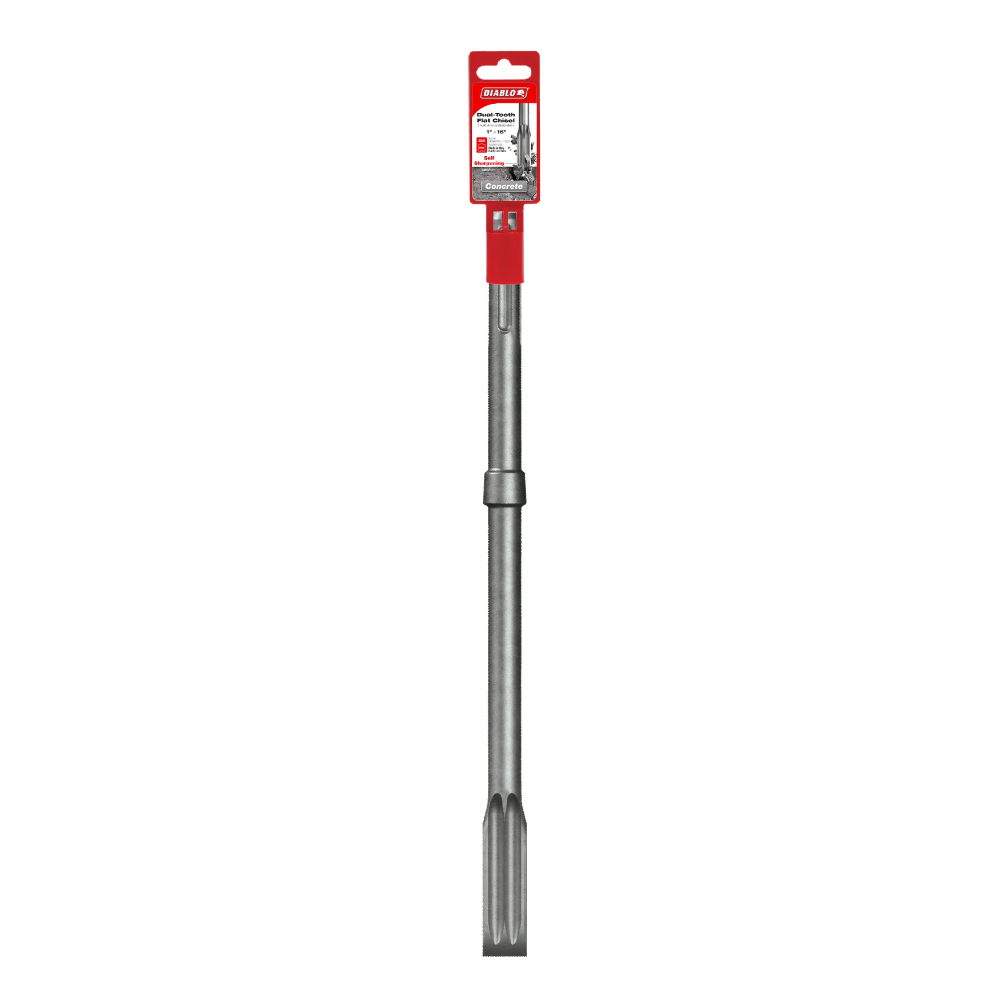 Diablo Tools DMAMXCH1060 1" x 16" SDS-Max Dual Tooth Flat Chisel - Edmondson Supply