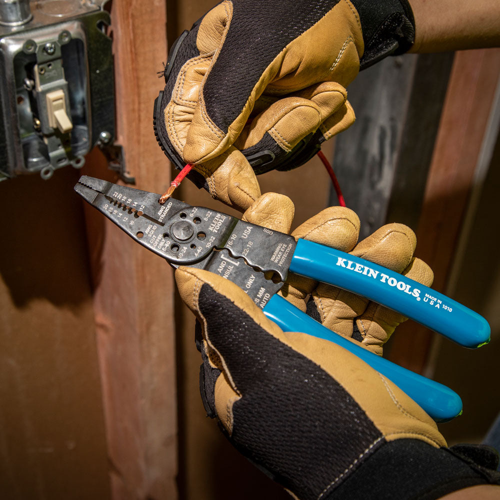 Klein Tools 1010 Long Nose Multi Tool Wire Stripper, Wire Cutters, Crimping Tool - Edmondson Supply